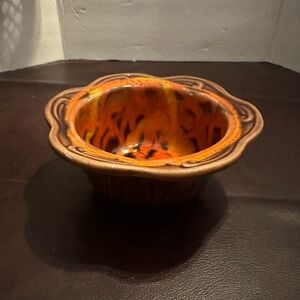 California pottery dip bowl